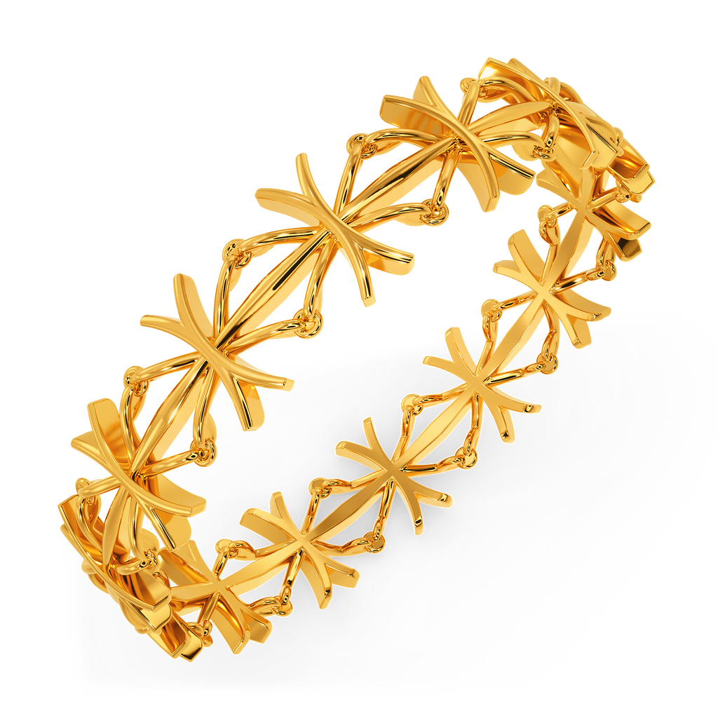 Perfectly Laced Gold Bangles