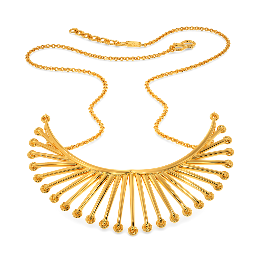 Lace Swirl Gold Necklaces