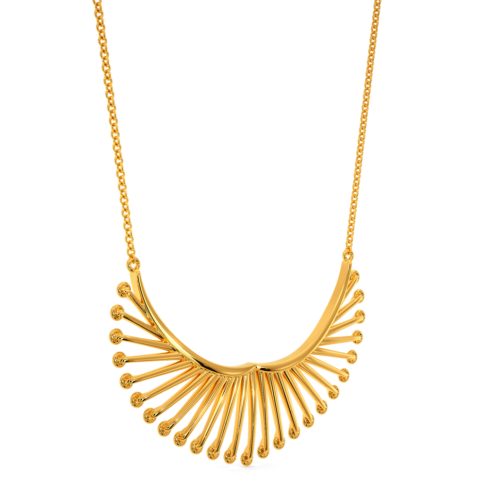 Lace Swirl Gold Necklaces