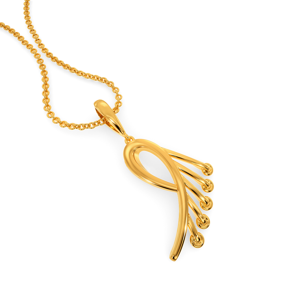 Lace Swirl Gold Pendants