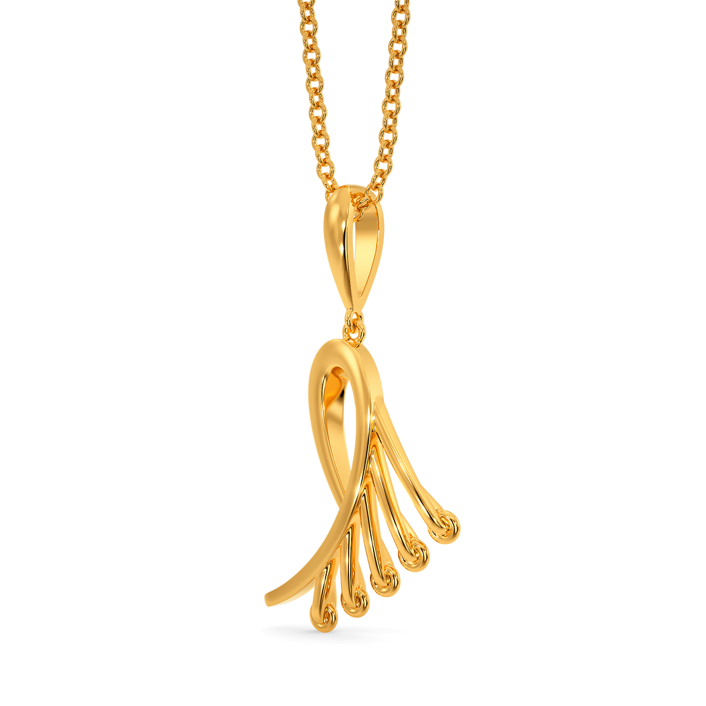 Lace Swirl Gold Pendants