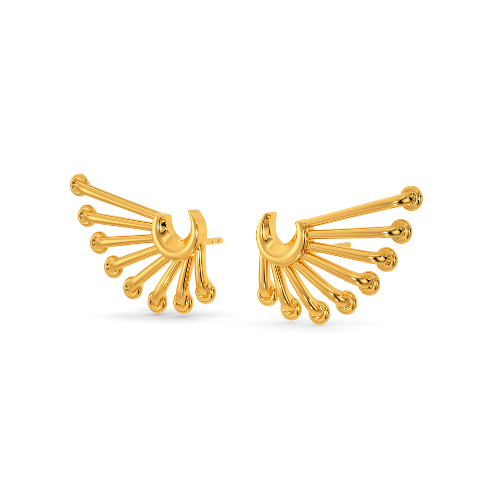 Lace Jade Gold Earrings