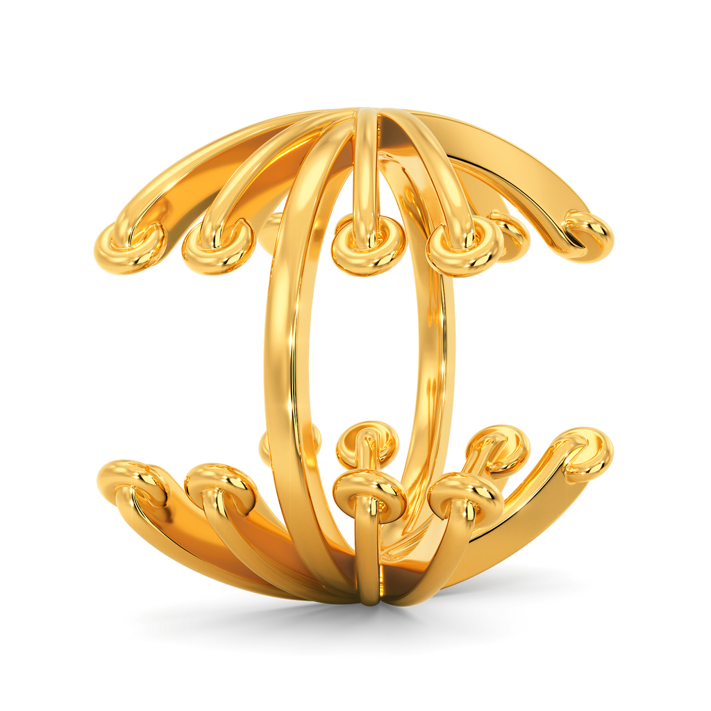 Lace Shimmer Gold Rings image
