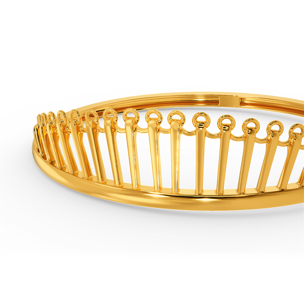 Lace Shimmer Gold Bangles