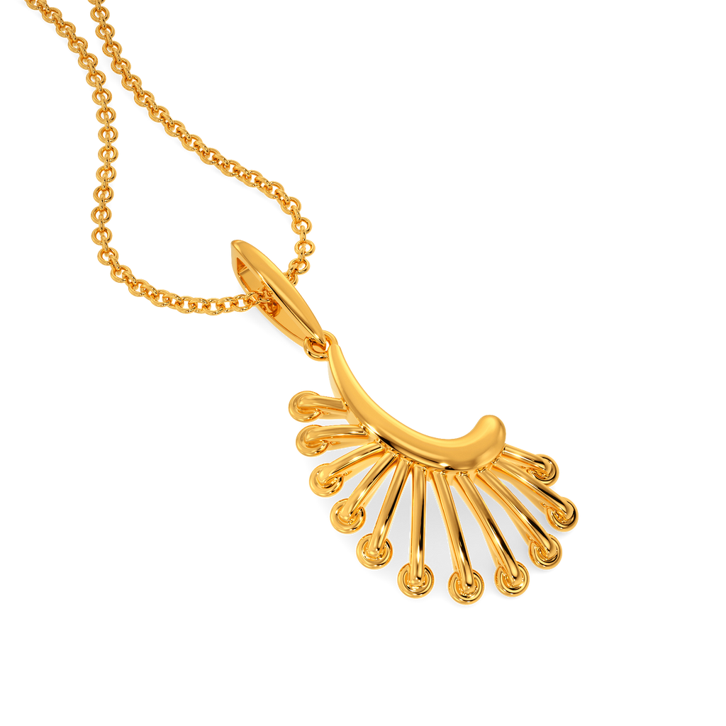 Lace Shimmer Gold Pendants