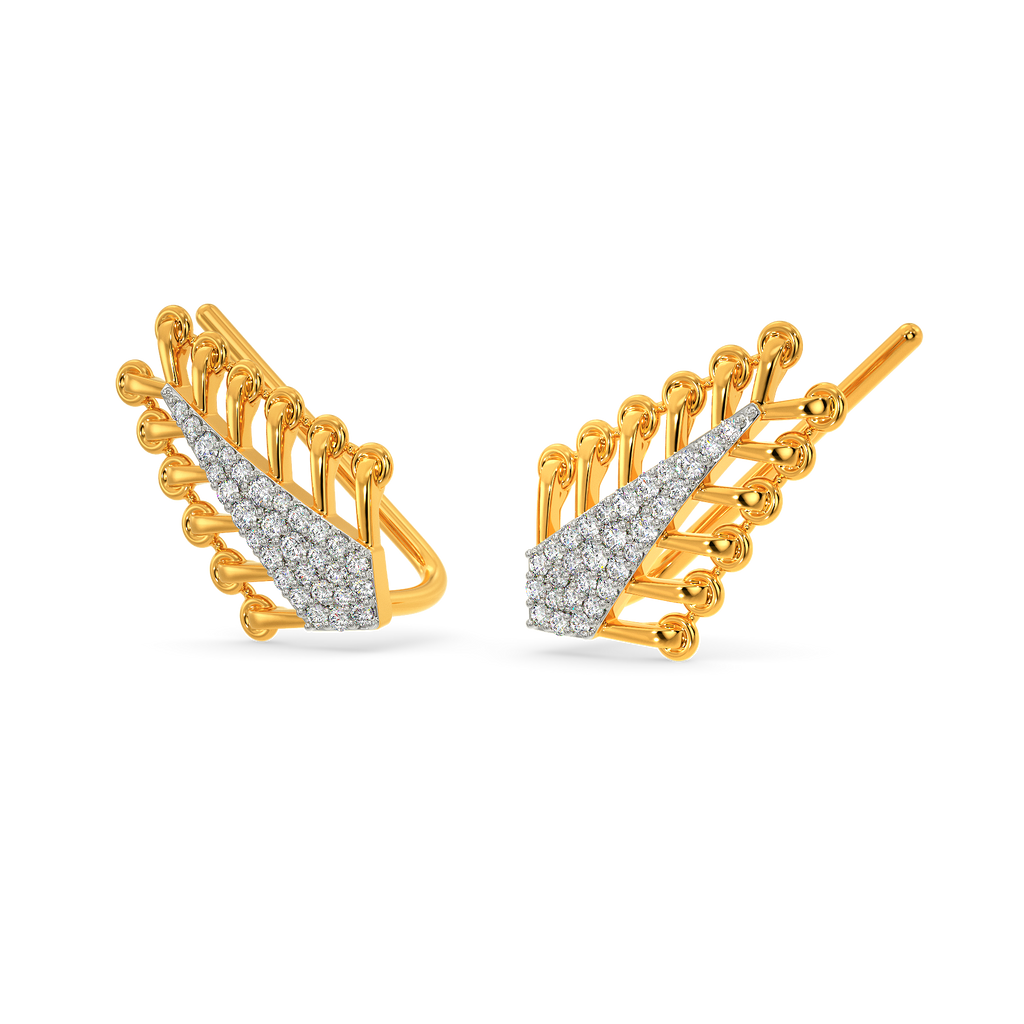 Knot Tied Diamond Earrings