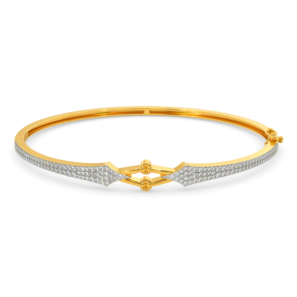 Knot Tied Diamond Bangles