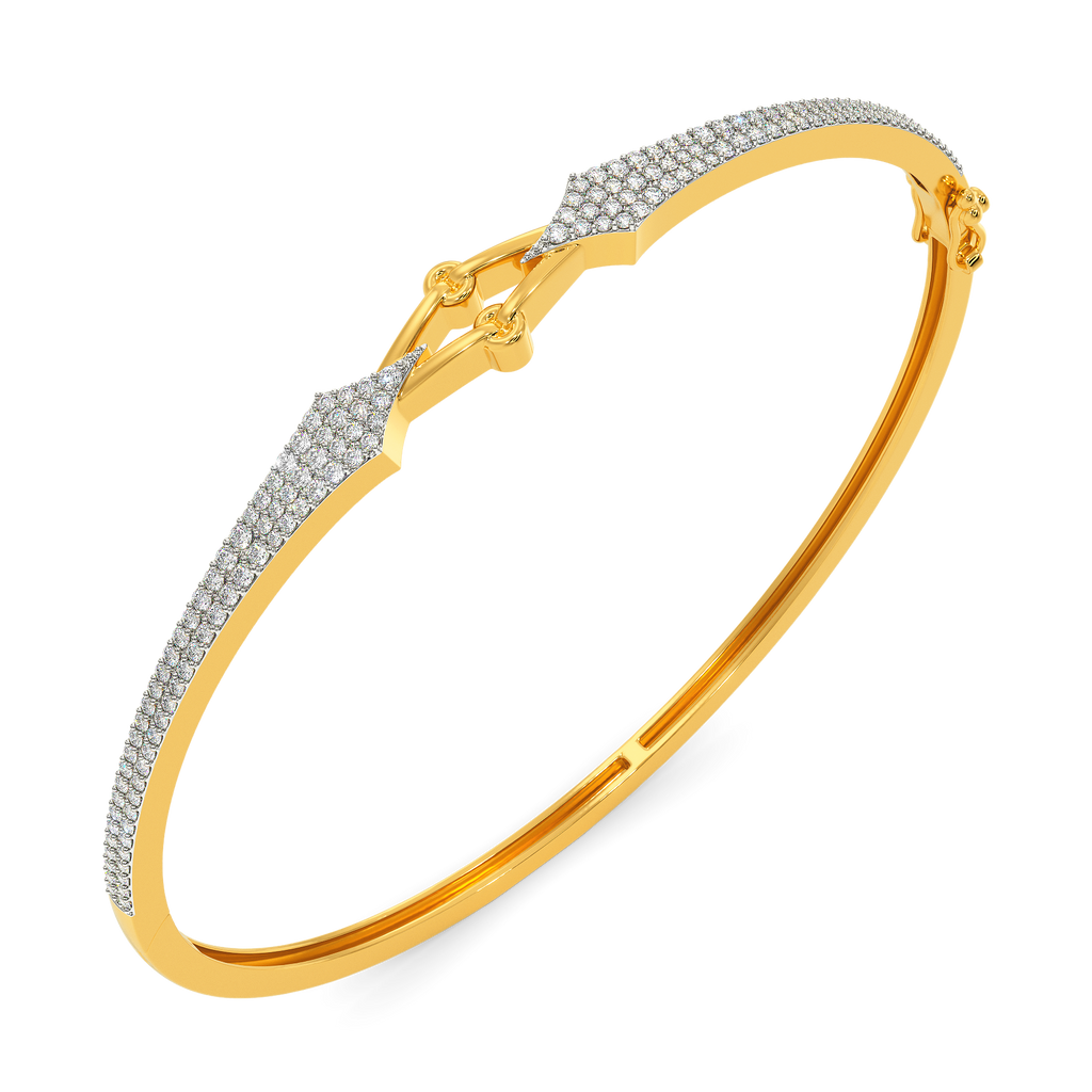 Knot Tied Diamond Bangles