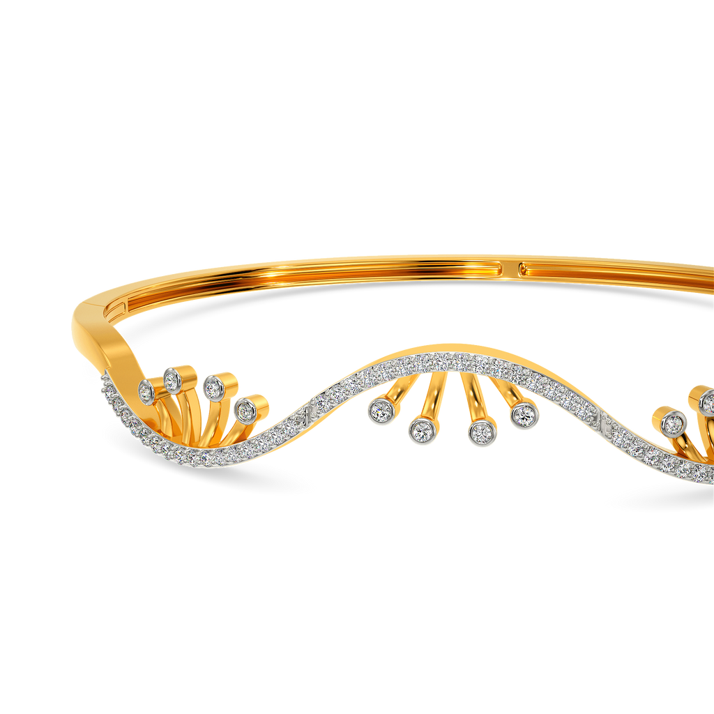 Lacy Shim  Diamond Bangles