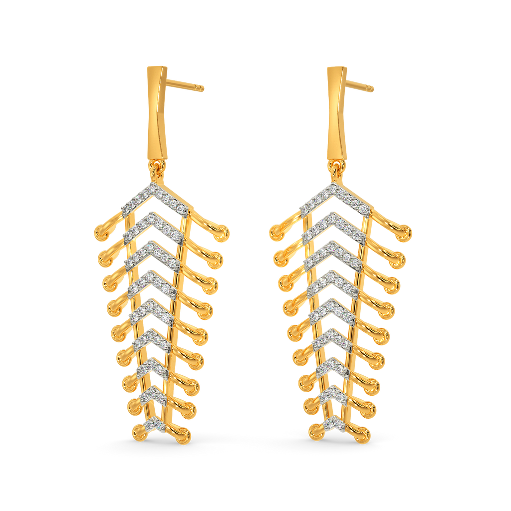In A Lacy Mood Diamond Earrings