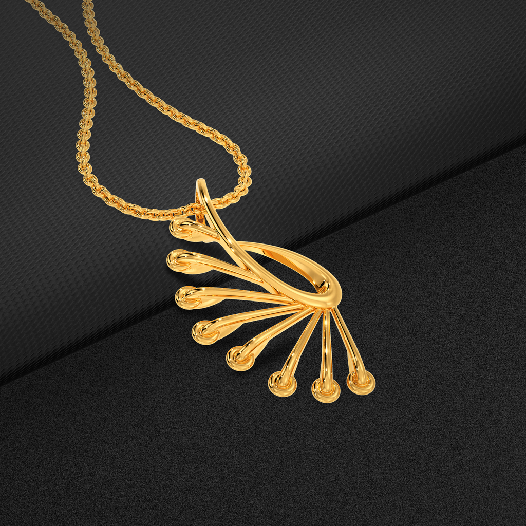 Lace Tale Gold Pendants