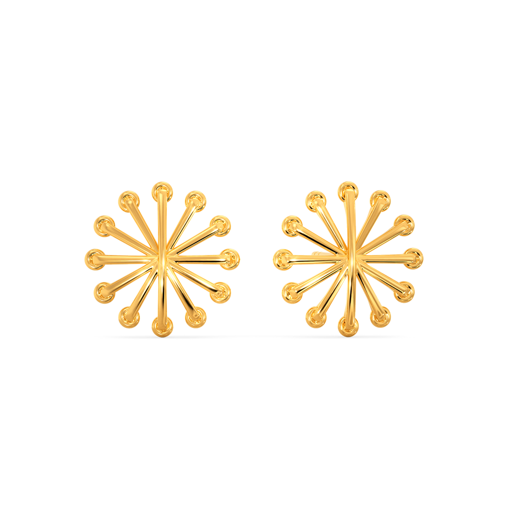 Lace Zeal  Gold Earrings
