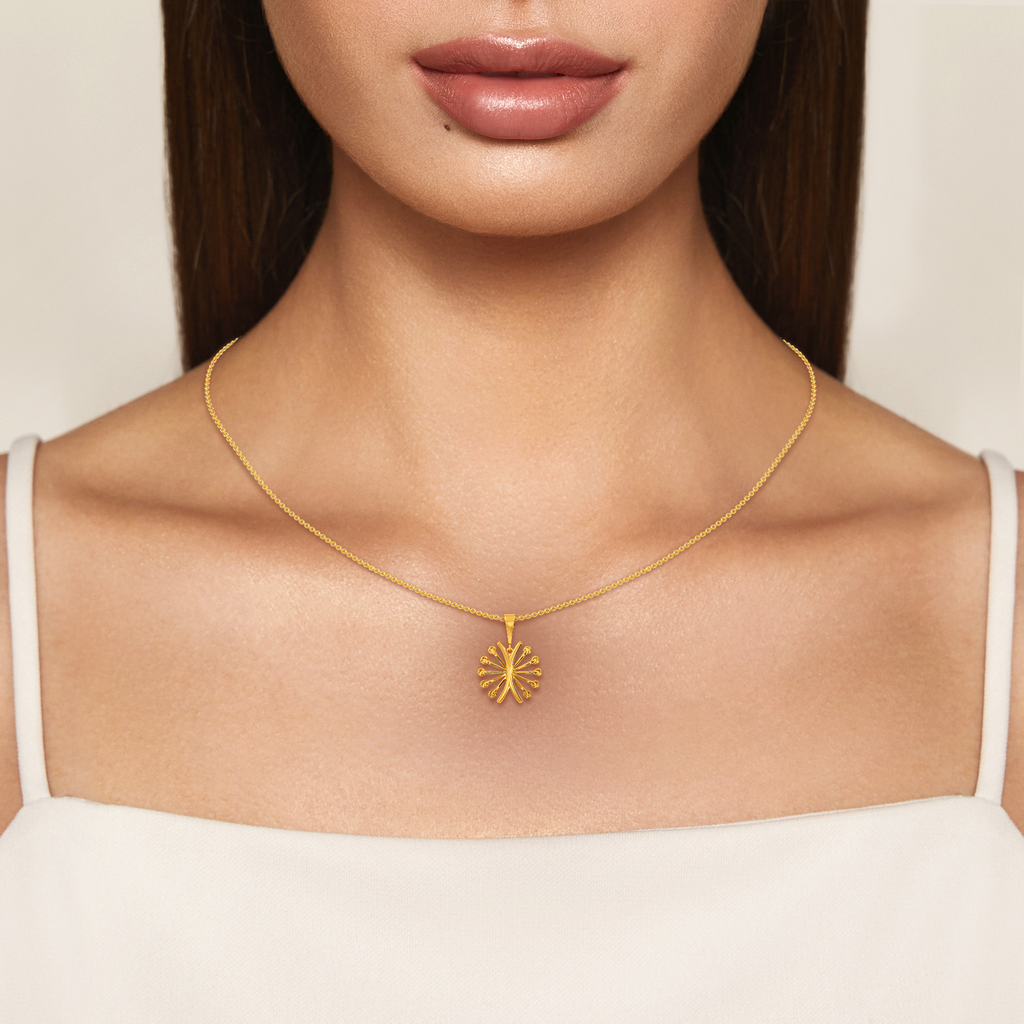 Perfectly Laced Gold Pendants