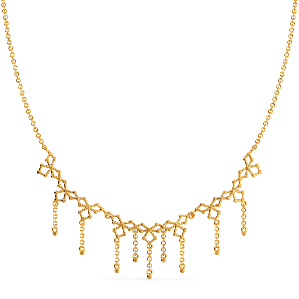 Bound by Strings Gold Necklaces