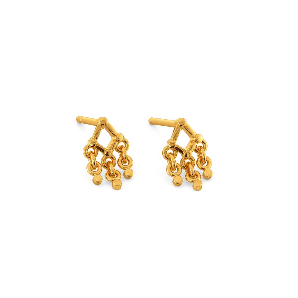 Bound by Strings Gold Earrings