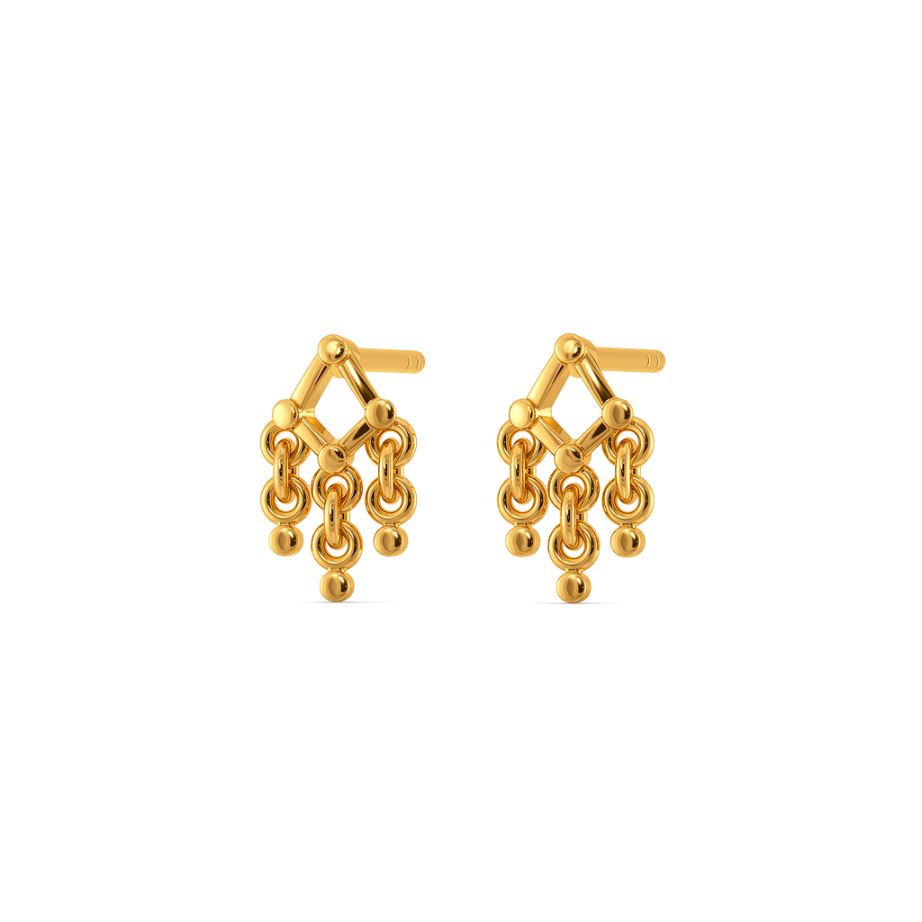Bound by Strings Gold Earrings