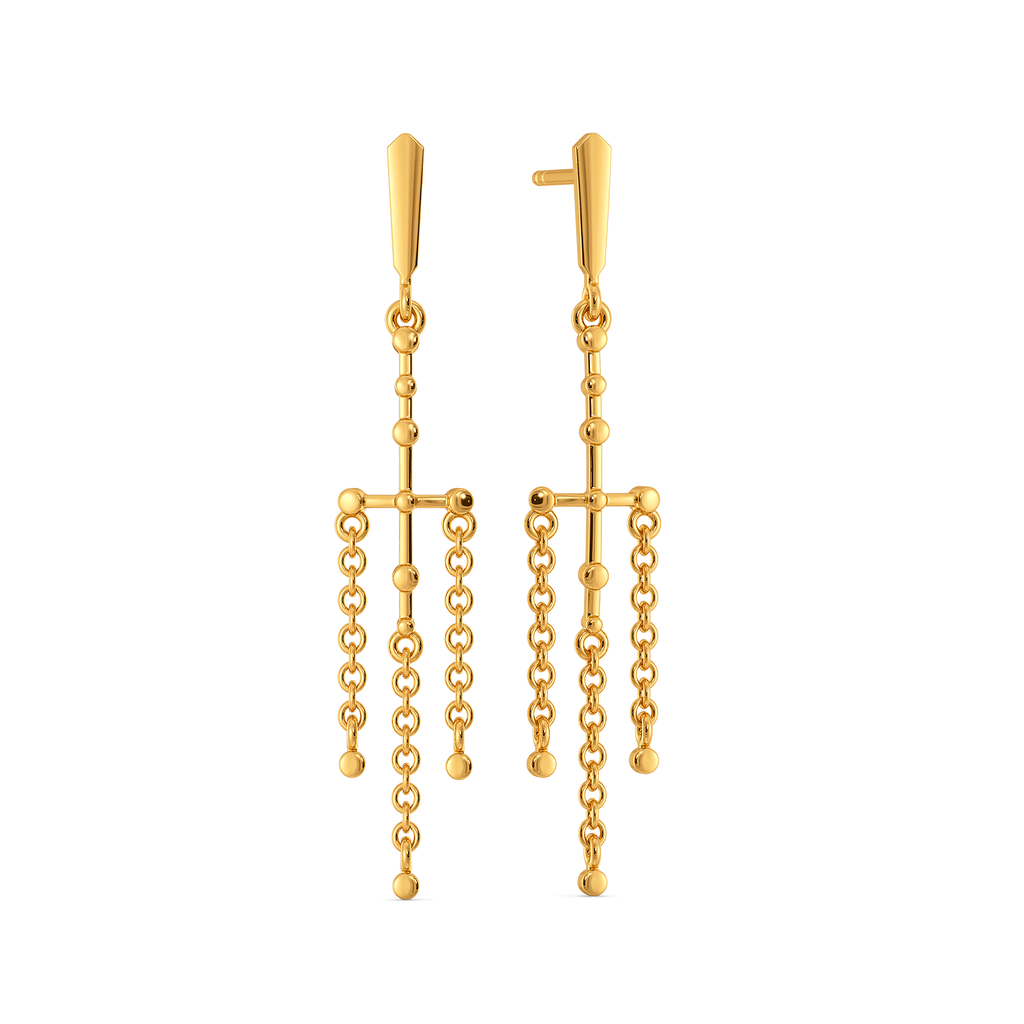 In Sync Gold Earrings
