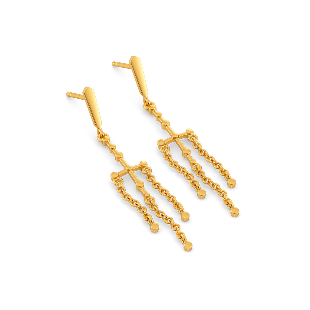 In Sync Gold Earrings