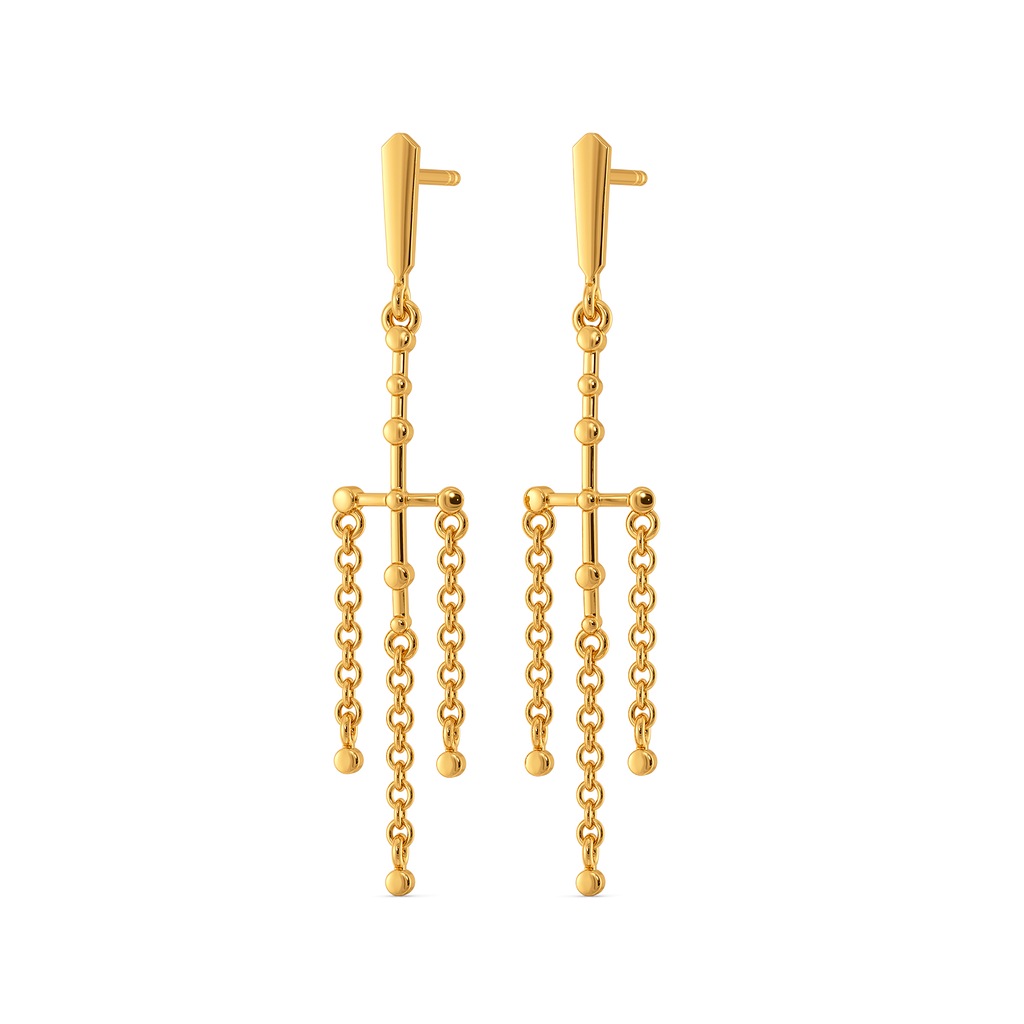 In Sync Gold Earrings
