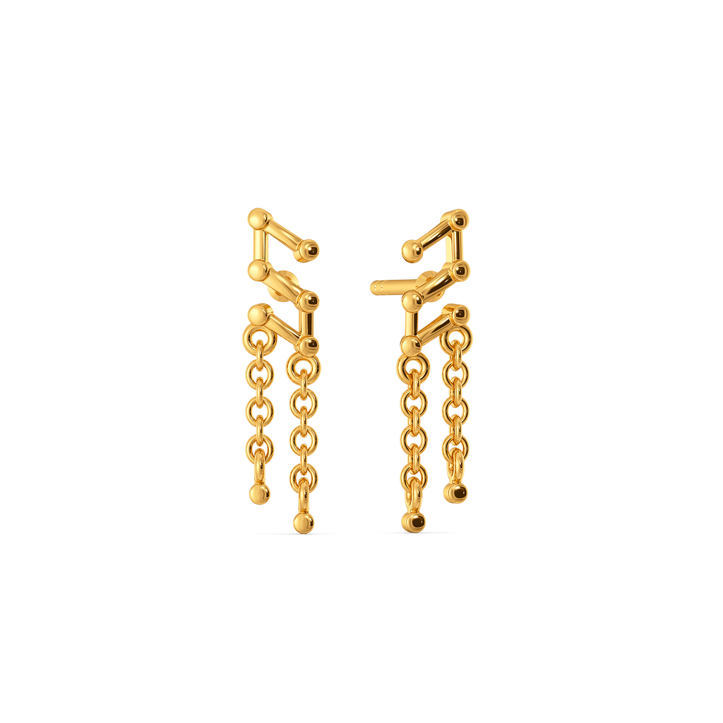 In Sync Gold Earrings