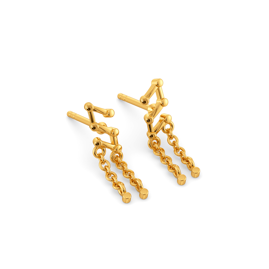 In Sync Gold Earrings