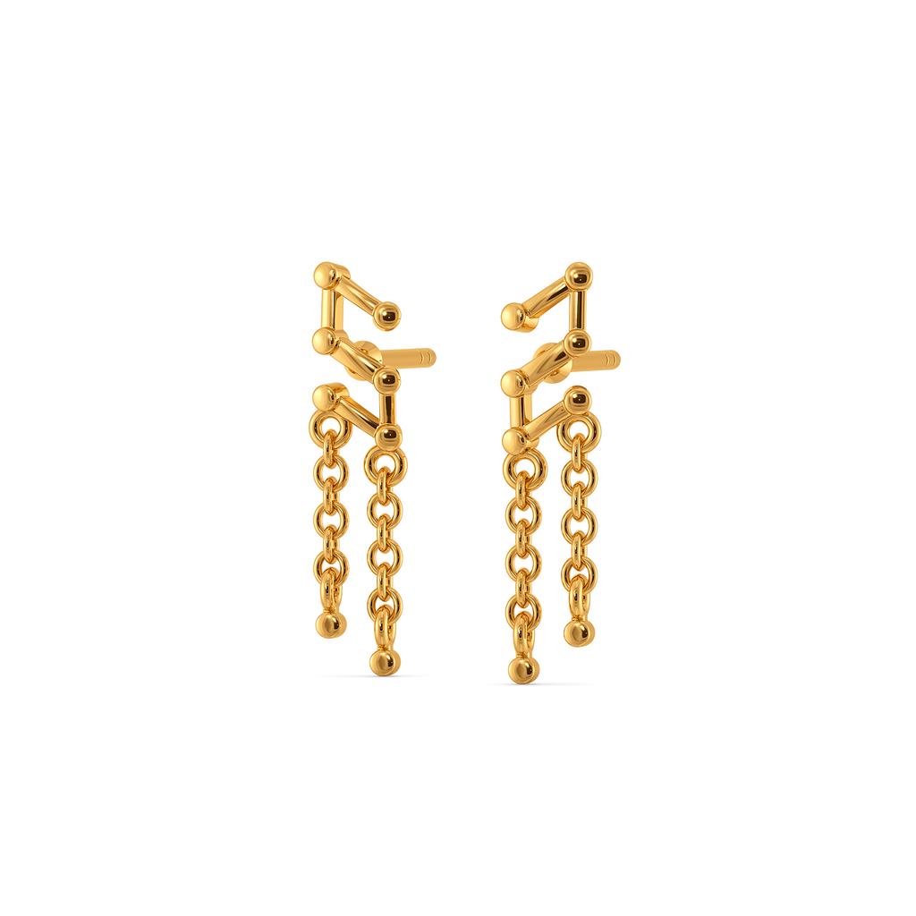 In Sync Gold Earrings