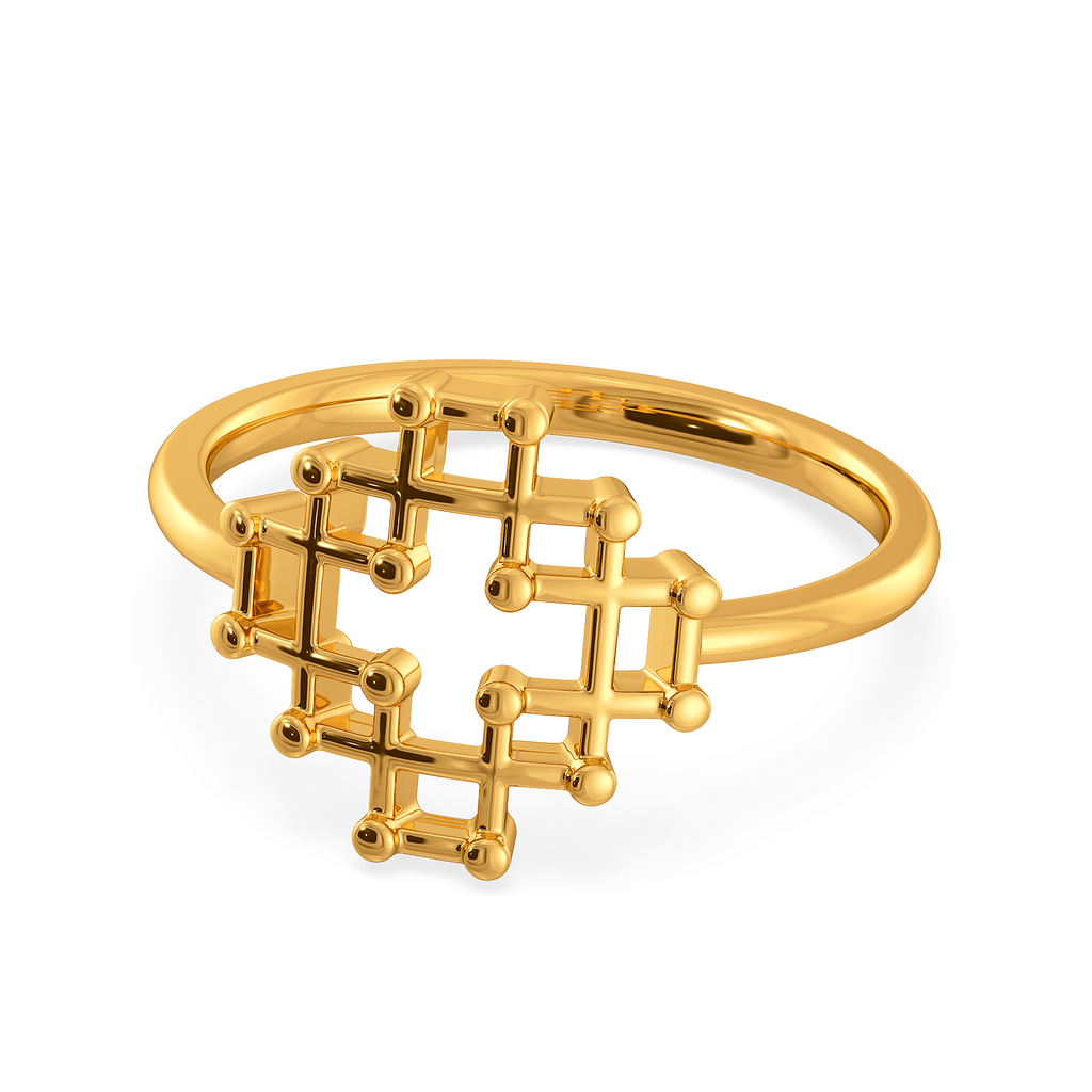 Entangled in Love Gold Rings alternate view 2