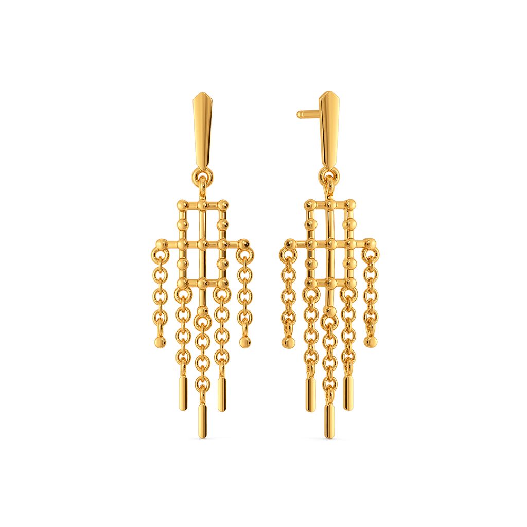 Strung With Love Gold Earrings