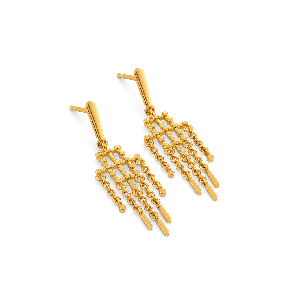 Strung With Love Gold Earrings