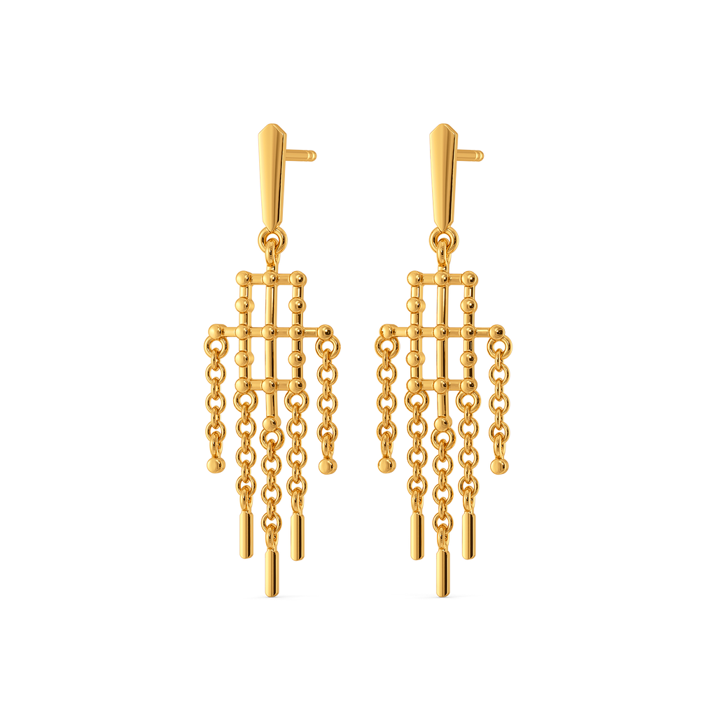 Strung With Love Gold Earrings