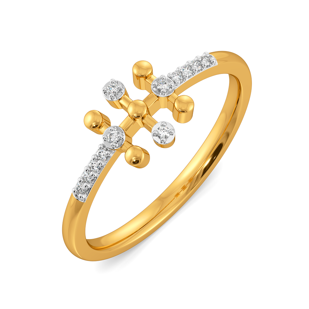 Beaded Bond Diamond Rings