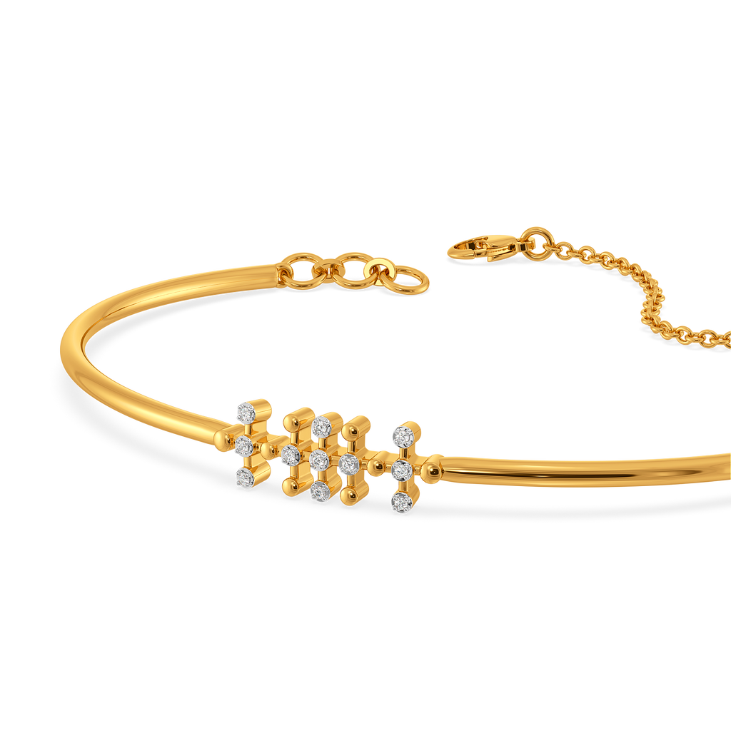 Beaded Bond Diamond Bangles