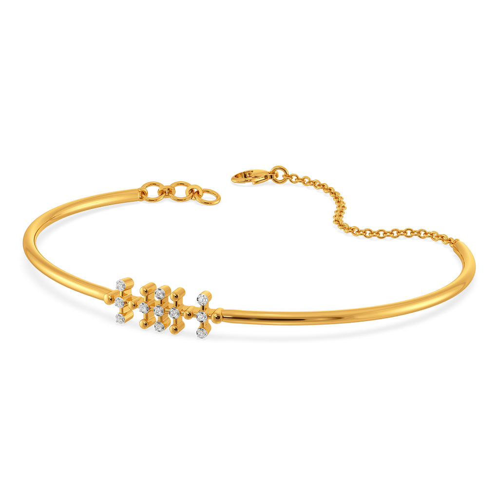 Beaded Bond Diamond Bangles