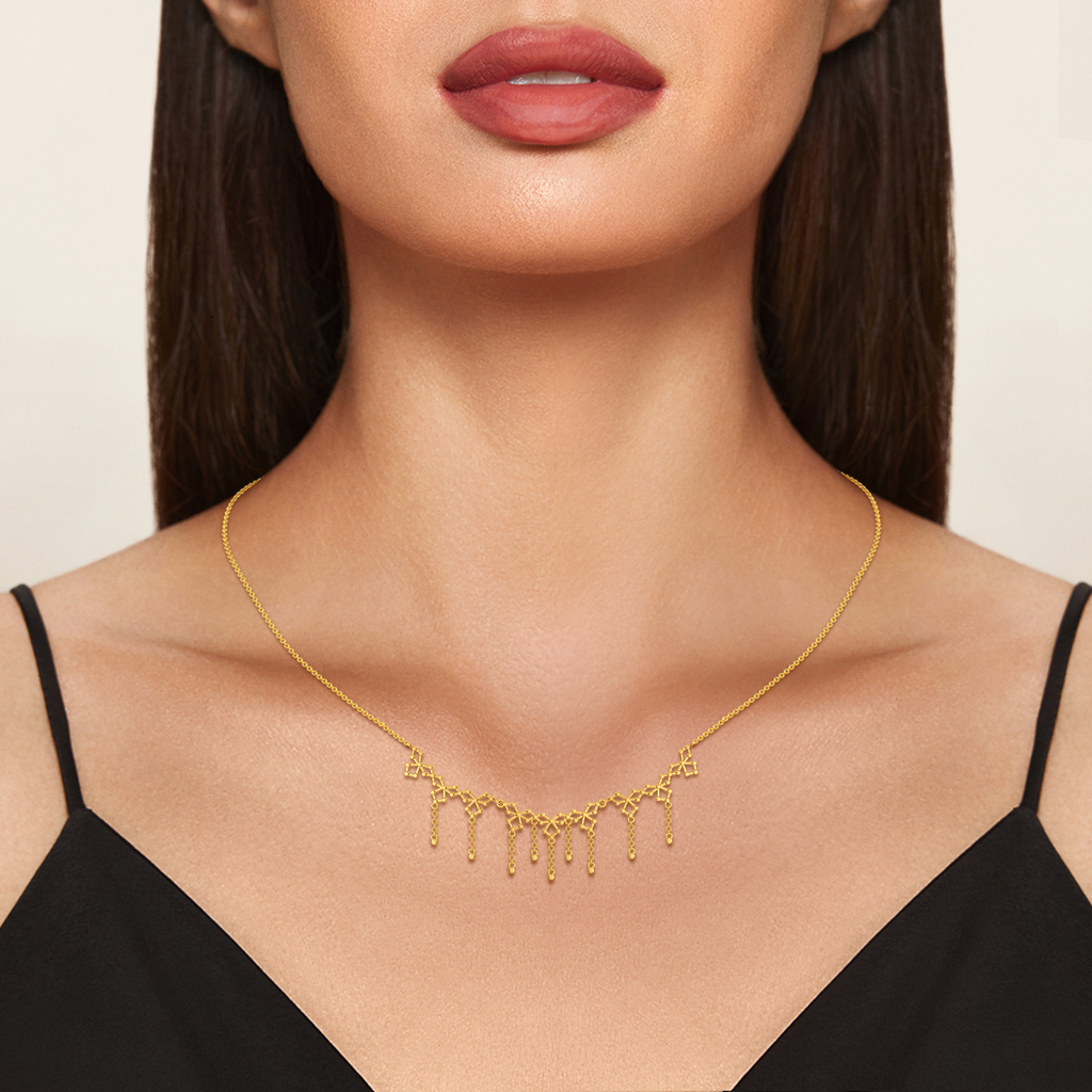 Bound by Strings Gold Necklaces