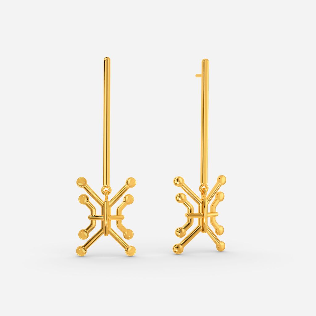 Electric Love Gold Earrings