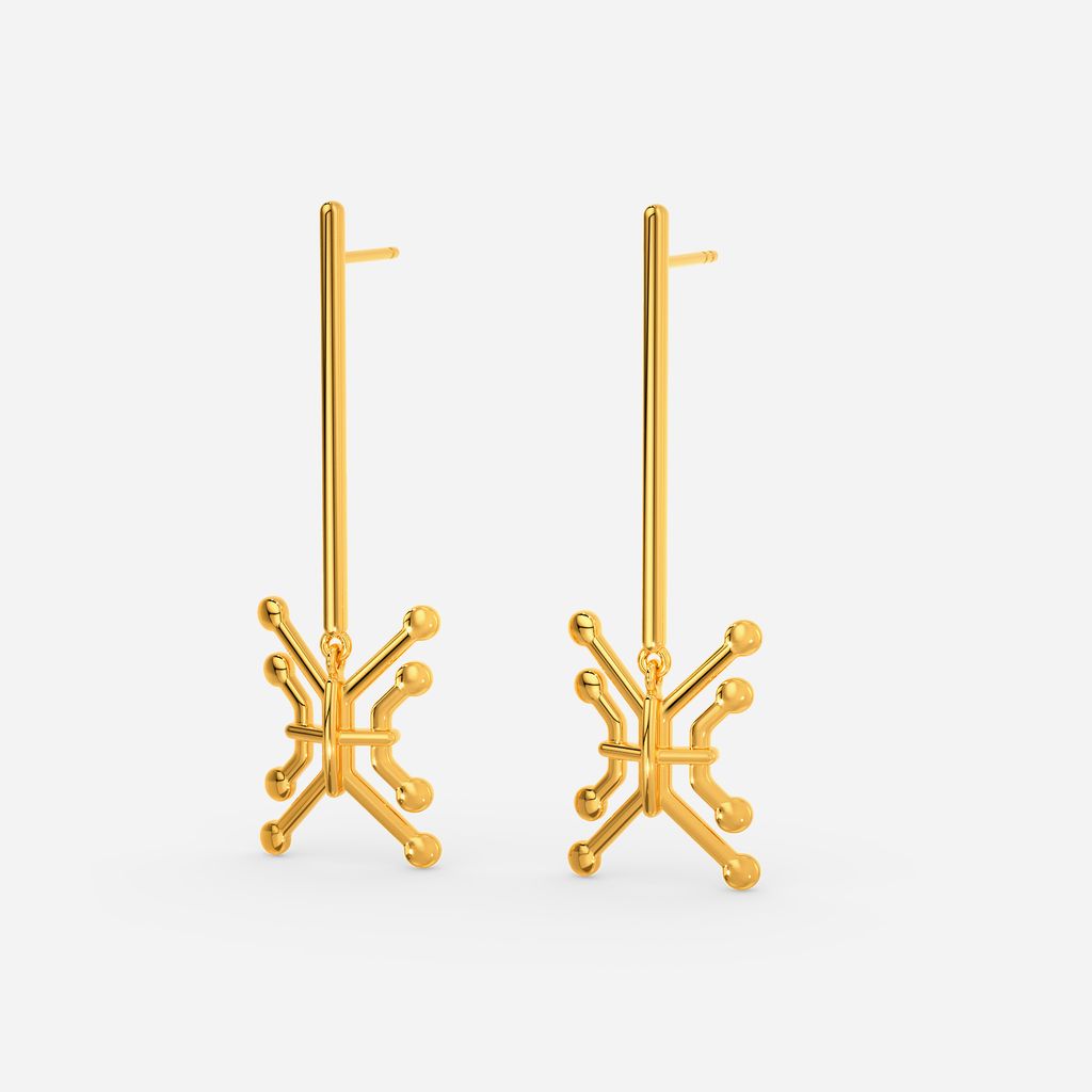 Electric Love Gold Earrings
