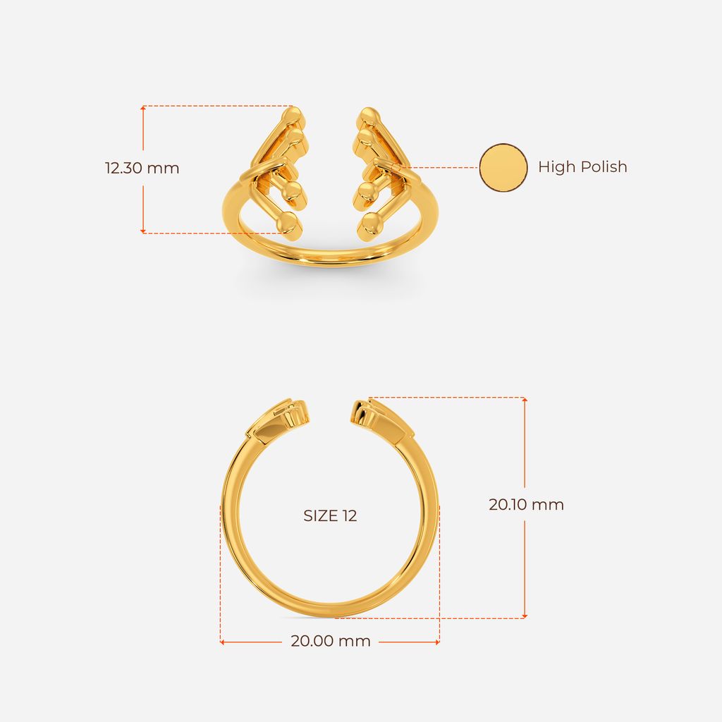 Electric Love Gold Rings image