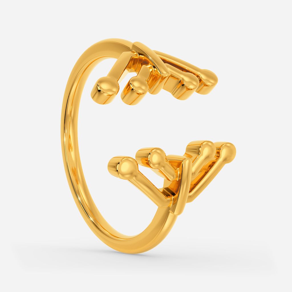 Electric Love Gold Rings image