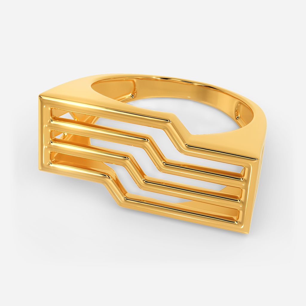 Deciphered Code Gold Rings alternate view 2