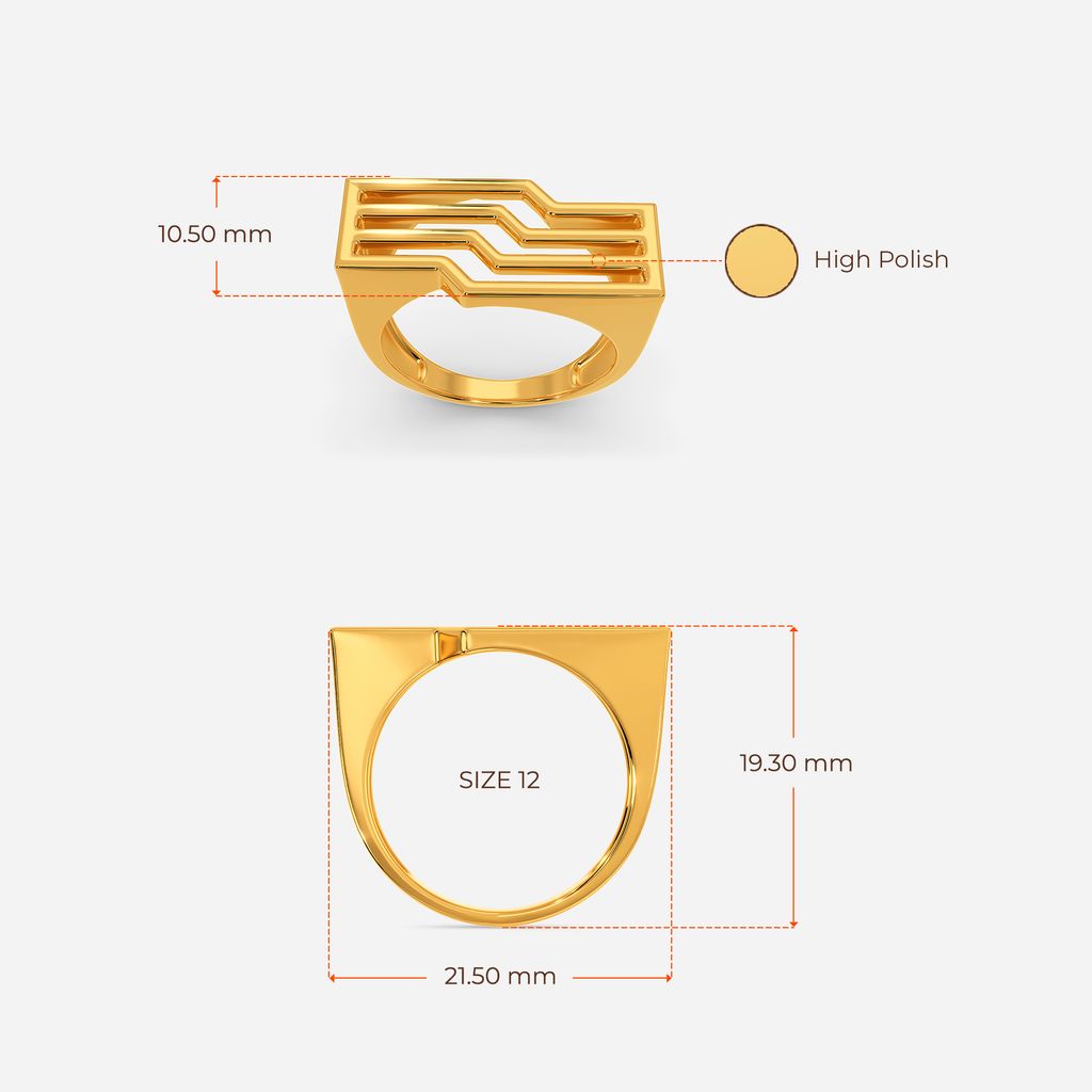 Deciphered Code Gold Rings image