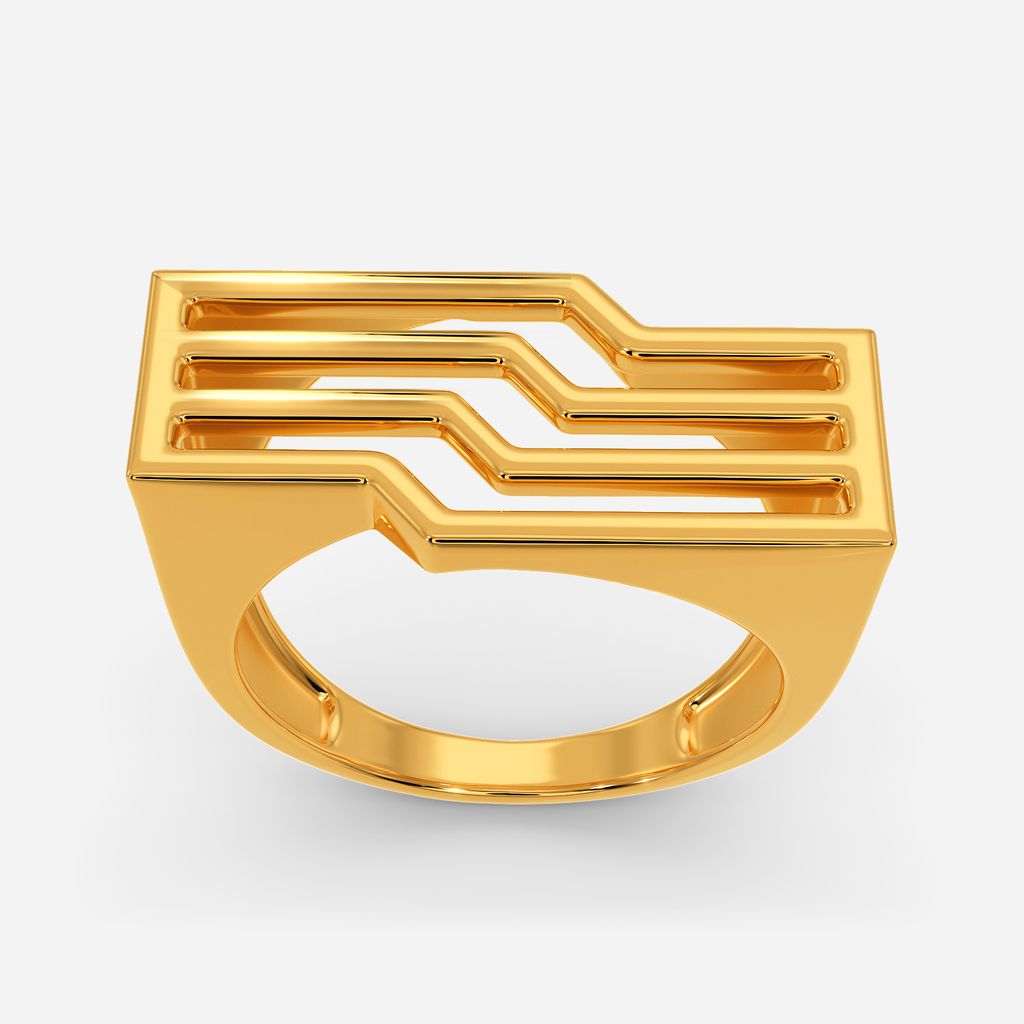 Deciphered Code Gold Rings alternate view 3