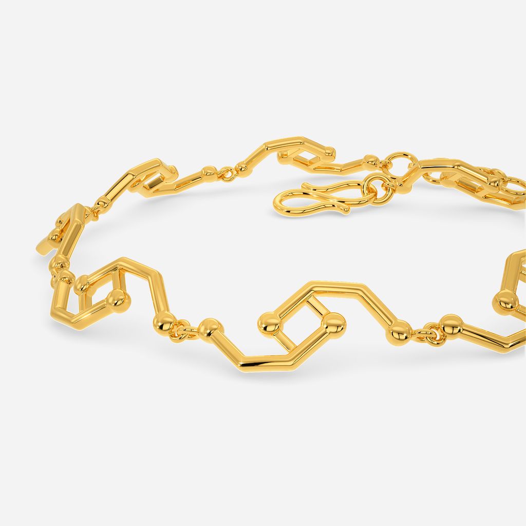 Techno Drop Gold Bracelets
