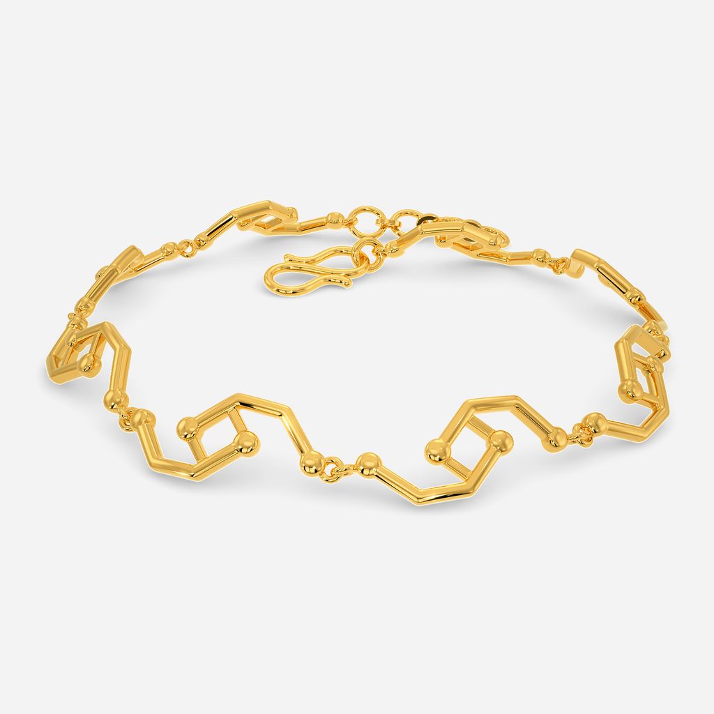 Techno Drop Gold Bracelets