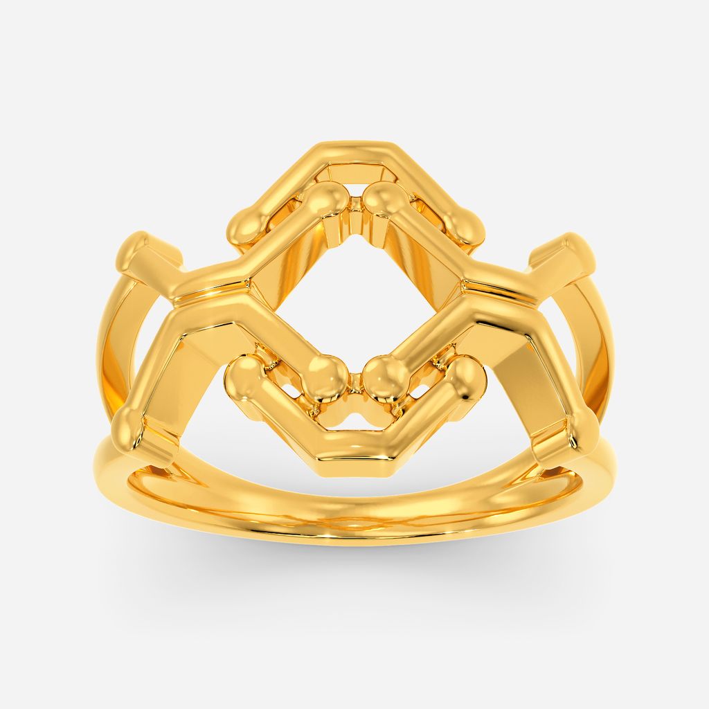 Techno Drop Gold Rings image