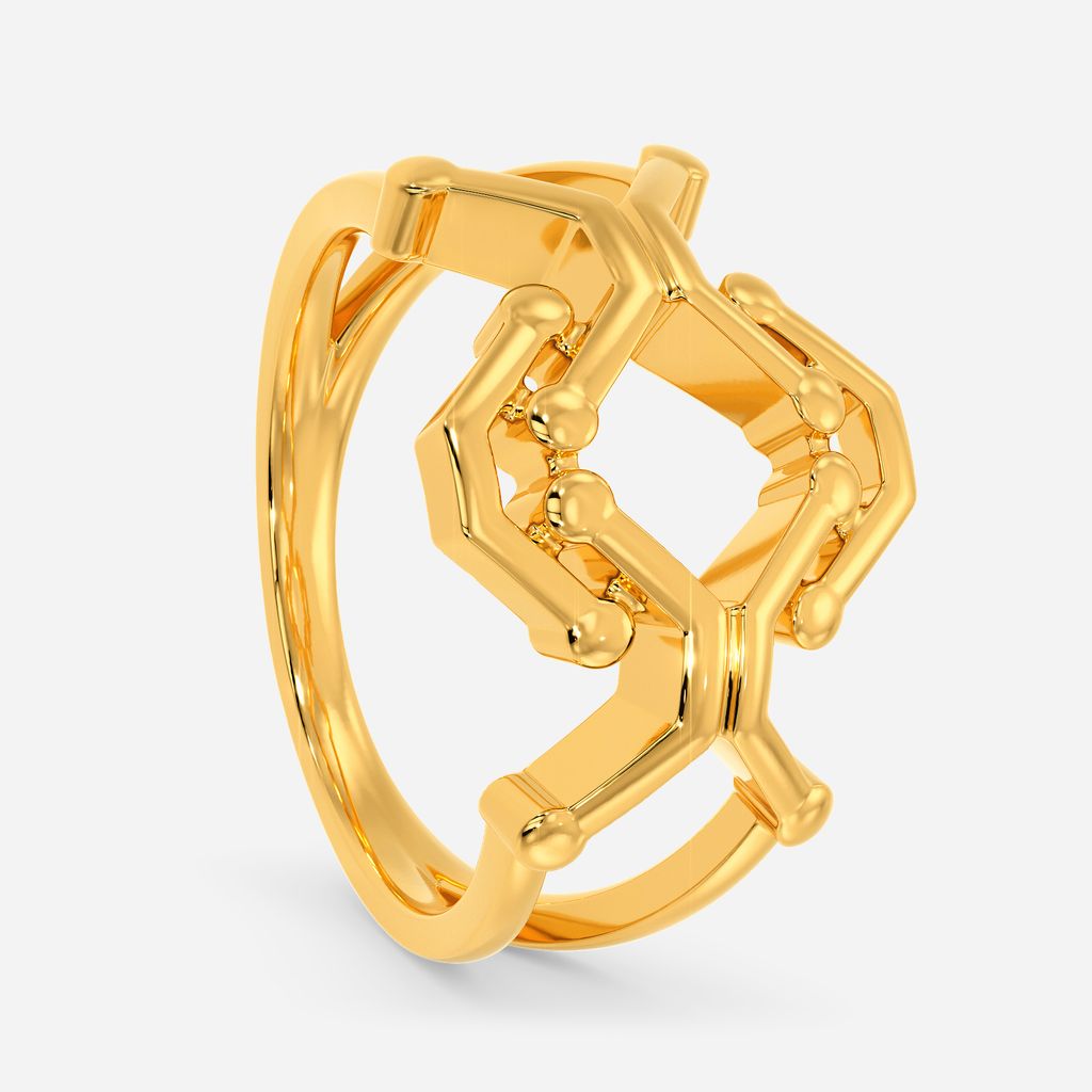 Techno Drop Gold Rings image