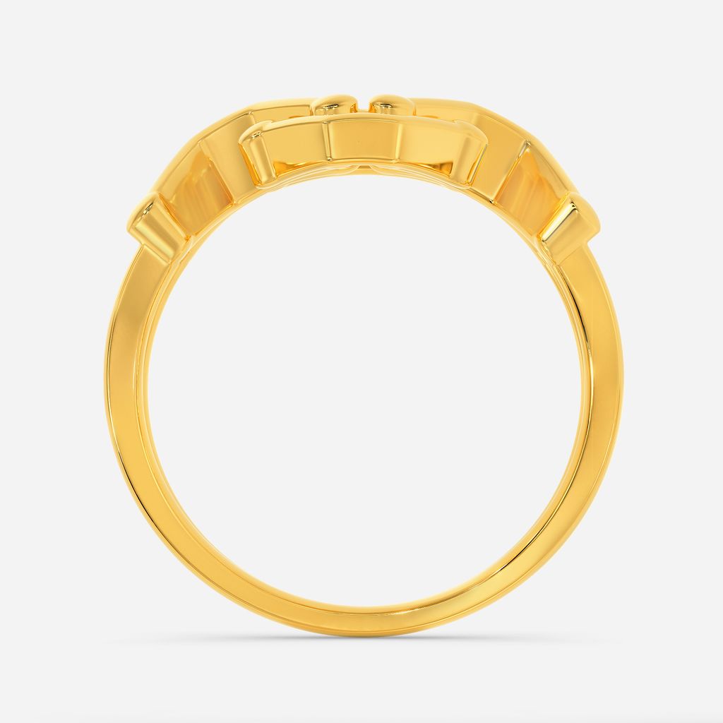 Techno Drop Gold Rings image