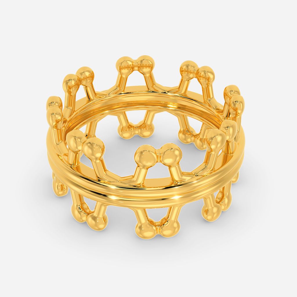 Multiple Dimensions Gold Rings alternate view 2