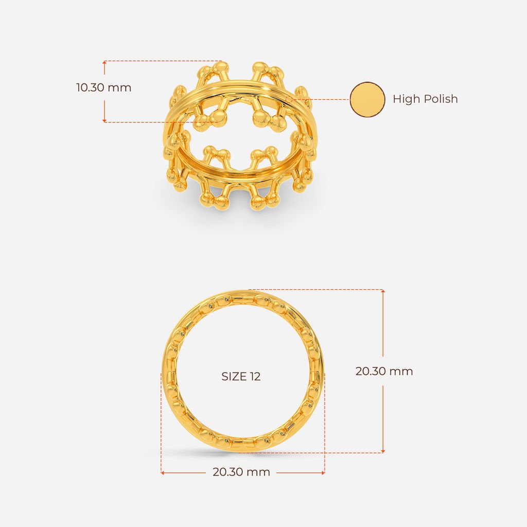 Multiple Dimensions Gold Rings image