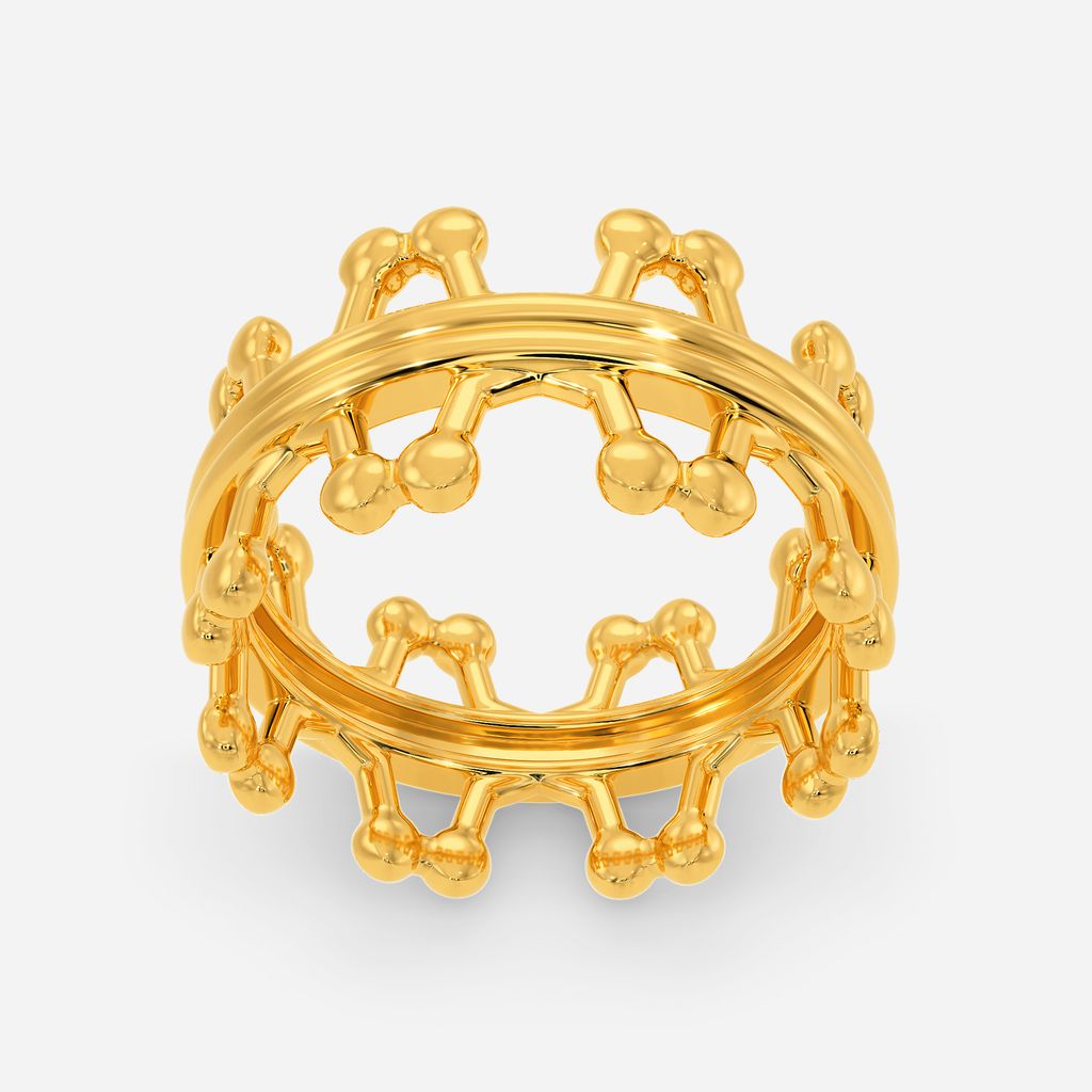 Multiple Dimensions Gold Rings alternate view 3