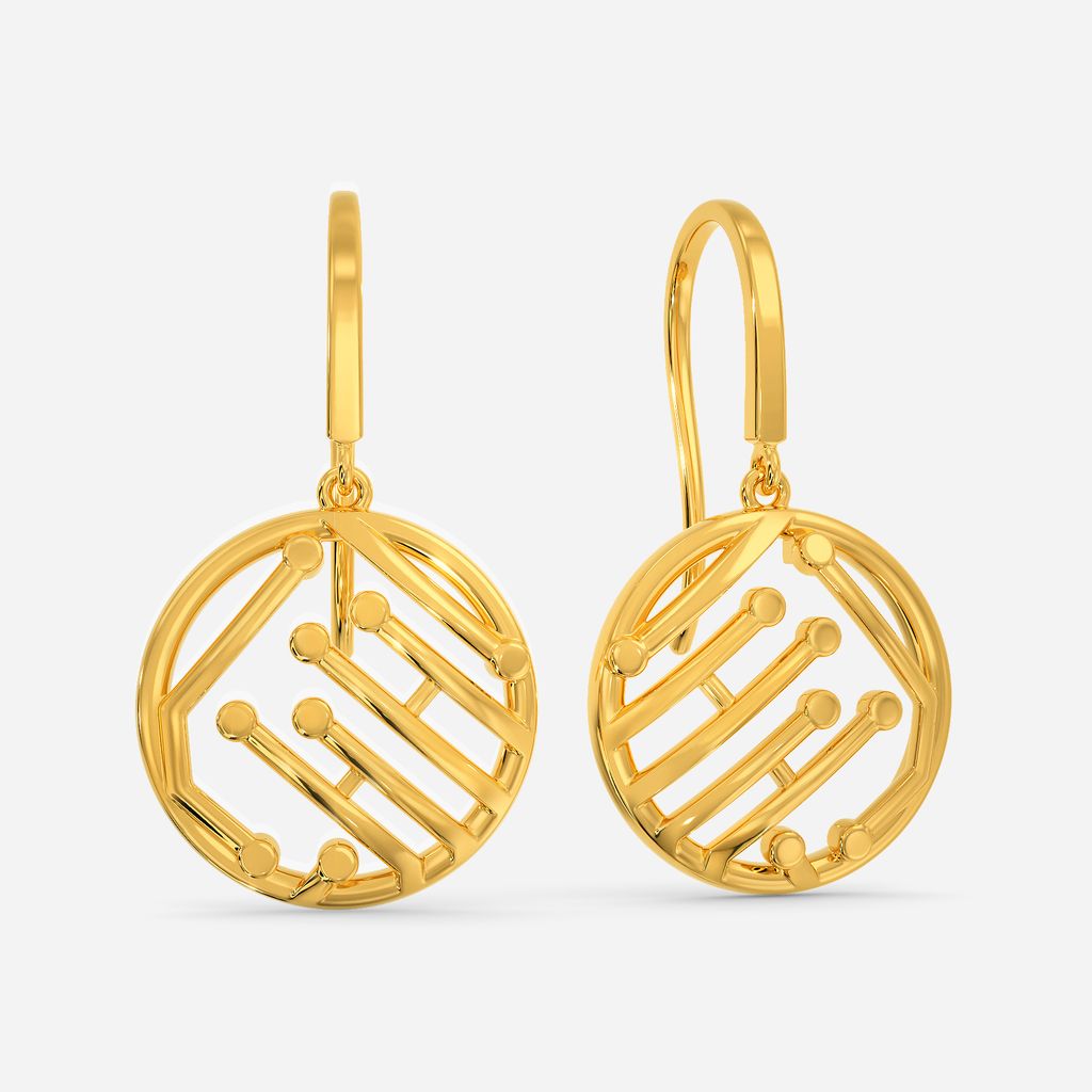 Manifold Dimensions Gold Earrings
